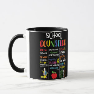 Caneca Conselheiro Escolar Cuidando de Amigo Dedicado Ded