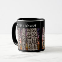 Conselho de Tiki, Ilha Grande, Havaí, Mug Negro
