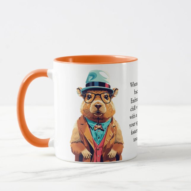Caneca Conselho Engraçado De Uma Capybara (Esquerda)