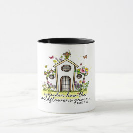 CANECA "CONSIDERE COMO AS FLORES DE SELVAGENS CRESCEM" BÍ