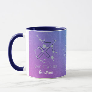 Caneca Constelação das Estrelas do Horoscópio Zodiac