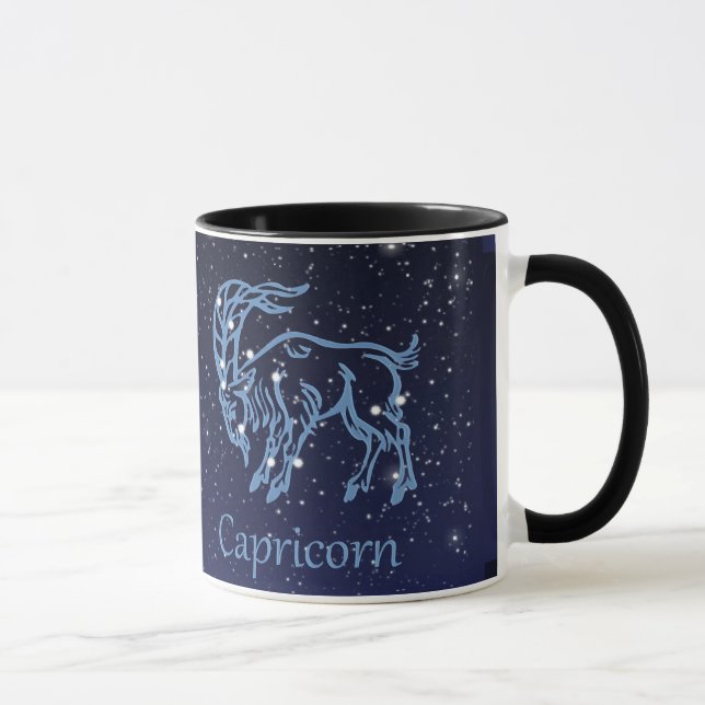 Caneca Constelação de Capricórnio e Signo do Zodíaco com  (Direita)