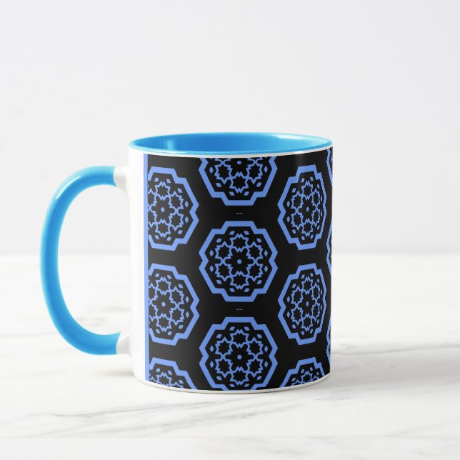 Caneca Constelação do Floco de Neve - v2 - Azul (Esquerda)
