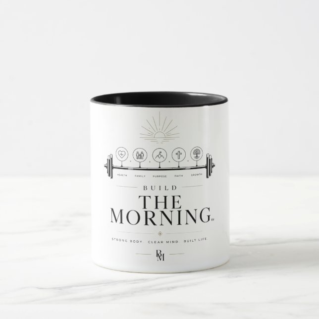 Caneca Construa a Manhã™ | Rotina Premium de Vida Matinal (Centro)