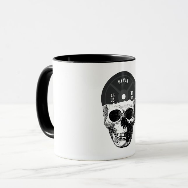 Caneca Construção de Malhação de Formação de Caveira em P (Frente Esquerda)