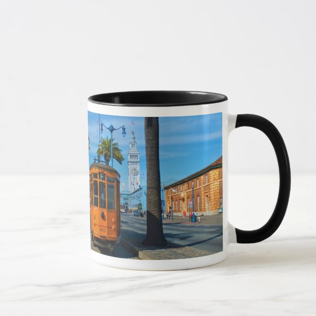 Caneca Construção do teleférico & da balsa de San (Direita)