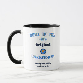 Caneca Construído nos Anos Quarenta Original Não Restaura