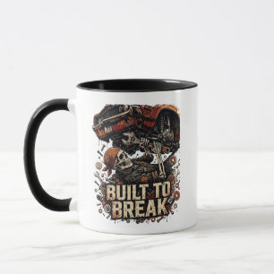 Caneca Construído para Quebrar Mecânico Esqueleto Streetw
