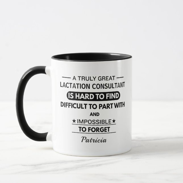 Caneca Consultor de Lactação Personalizado Café (Esquerda)