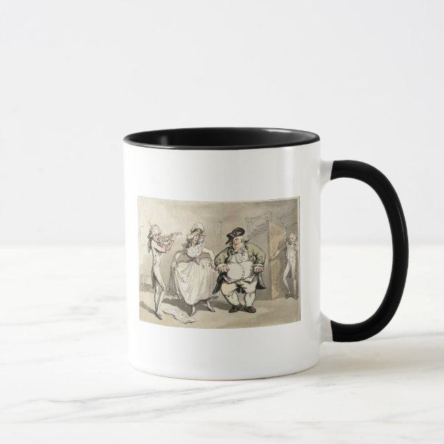 Caneca Consultório particular precedente à bola, 'da cena (Direita)