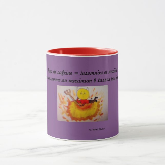 Caneca Consumo de cafeína (Centro)