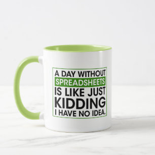 Caneca Contabilidade Divertida, Um Dia Sem Planilhas de p