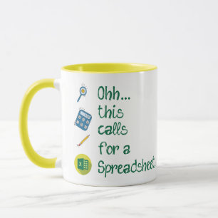 Caneca Contabilizando Ohh, isso exige um café de folha de