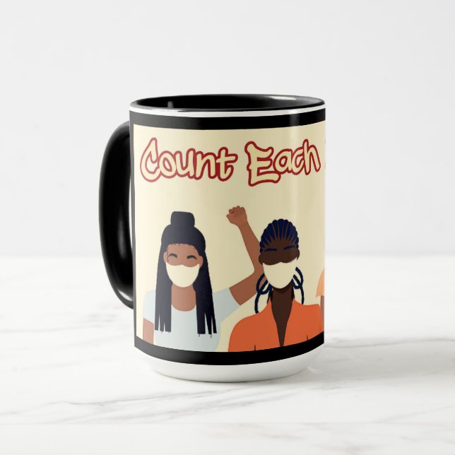 Caneca Contar Cada Respiração  (Frente Esquerda)