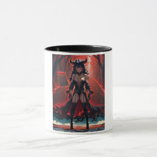Caneca Contato do Súcubo na Encruzilhada: Anime Lilin Dem