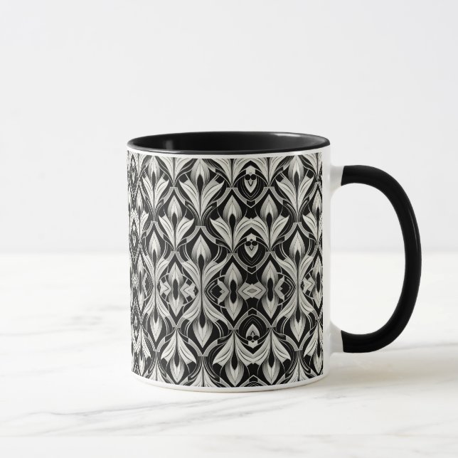 Caneca Contraste preto e branco (Direita)