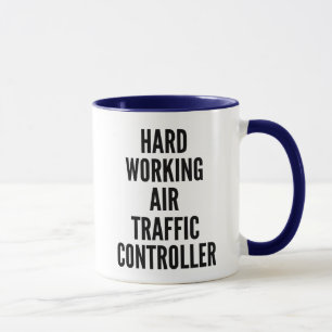 Caneca Controlador de Tráfego Aéreo de Trabalho do duro