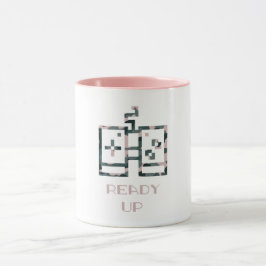 Caneca Controle de Jogo Camuflado Rosa Ready Up Gamer