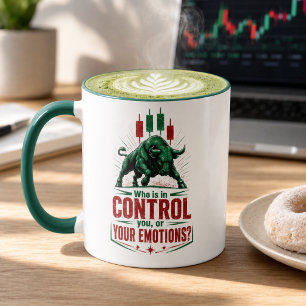 Caneca Controle Suas Emoções Touro Mentalidade de Negocia