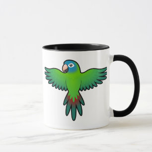 Caneca Conura de desenho animado / Lorique / Papagaio