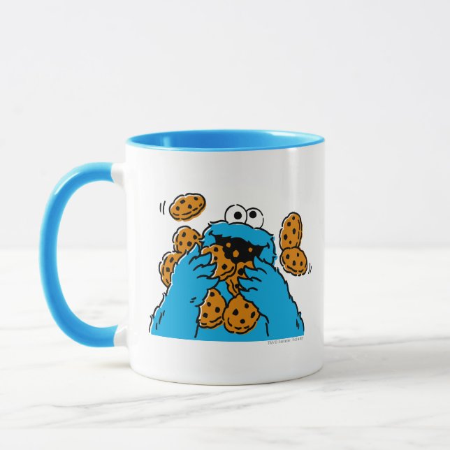 Caneca Cookie Monster Eating All the Cookies (Esquerda)