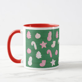 Caneca Cookies de Natal em Verde