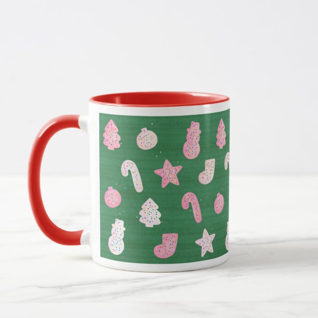 Caneca Cookies de Natal em Verde (Esquerda)