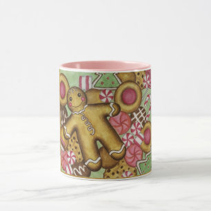 Caneca Cookies de Natal Gingerbird Man Coffee Mug