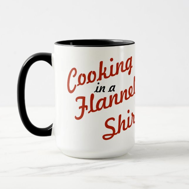 Caneca Cooking In A Flannel Shirt (Esquerda)