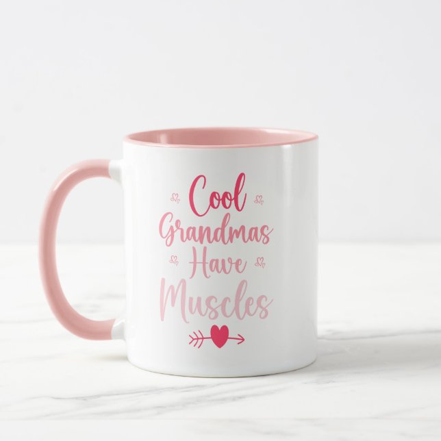 Caneca Cool Grandmas Have Muscles  (Esquerda)