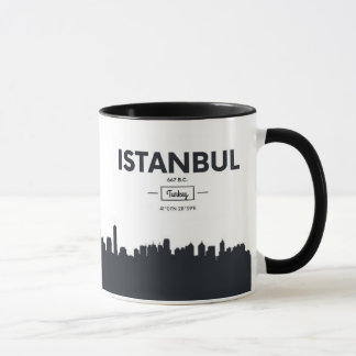 Caneca Coordenadas da cidade de Istambul, Turquia |