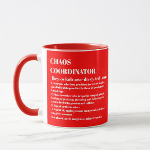 Caneca Coordenador de caos - Colaborador de Fotografias d