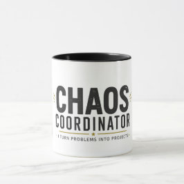 Caneca Coordenador de Caos Meme Corporativo | Escritório 