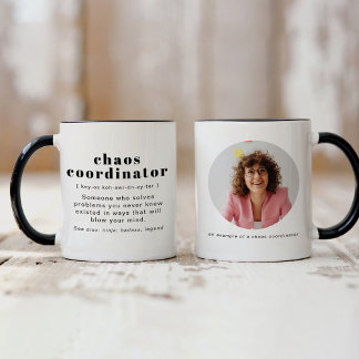 Caneca Coordenador de Definição do Caos do RILEY Coworker