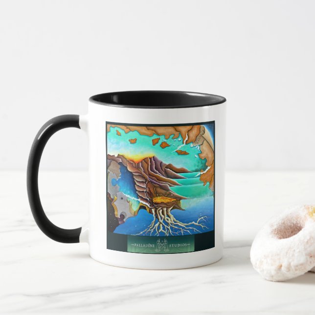 Caneca Copa de Arte fina/ Mug 'Cassiopeia' (Com Donut)