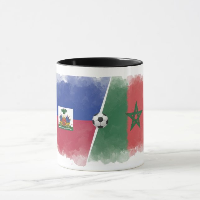 Caneca Copa do Mundo 2026 Presente para Fã Haiti VS Marro (Centro)