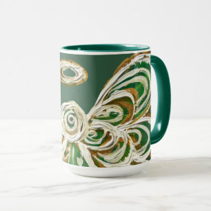 Caneca Copas de Café de Arte Angel Green