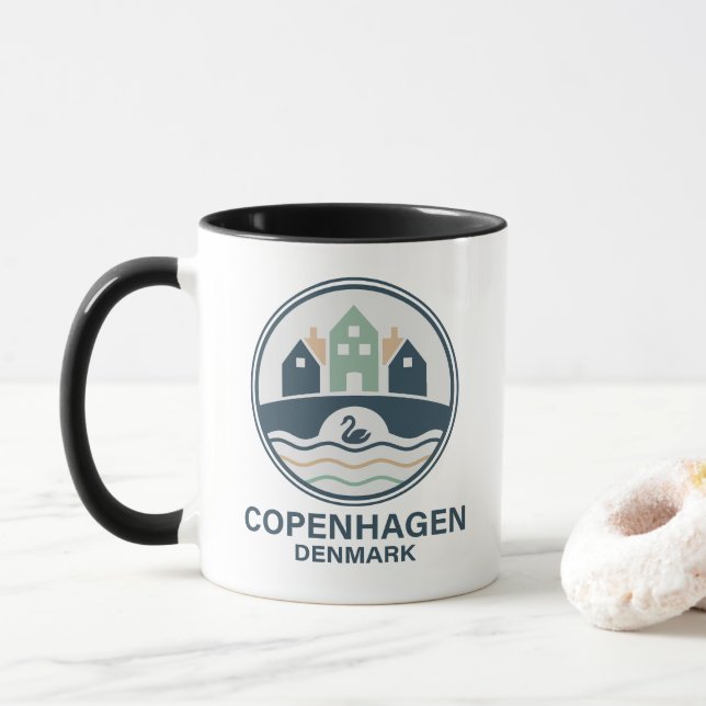 Caneca Copenhague Dinamarca Europa (Com Donut)