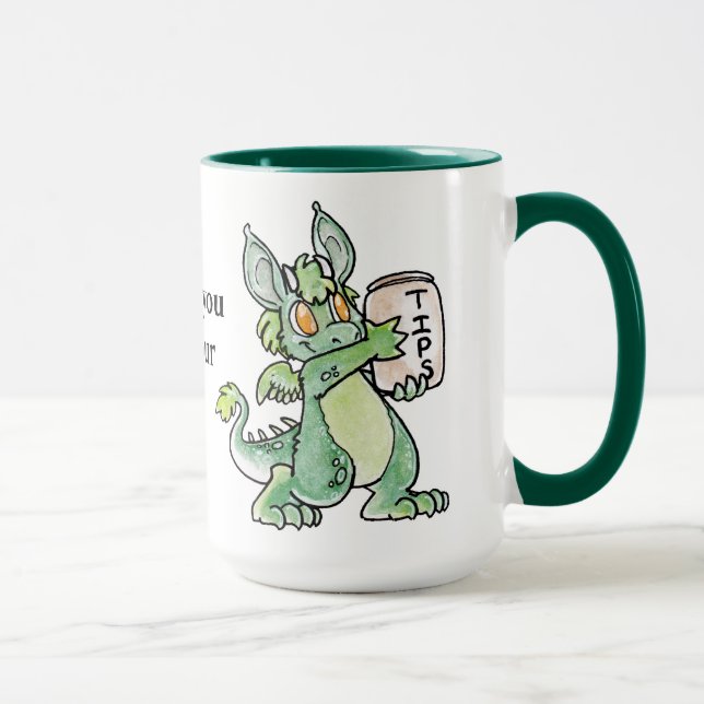 Caneca Copo amigável da ponta do dragão (Direita)