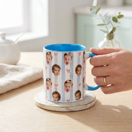Caneca Copo com Faixa de Foto Personalizada | Bebê Fofo