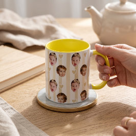 Caneca Copo com Faixa de Foto Personalizada | Bebê Fofo