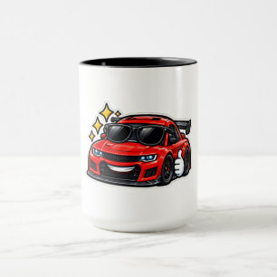 Caneca Copo Combo Divertido Vermelho Com Óculos de Sol Am