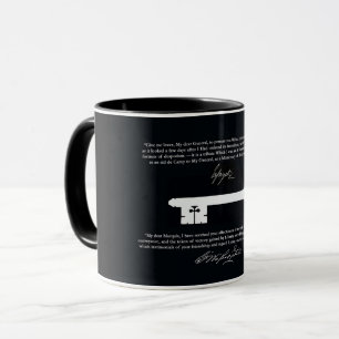 Caneca Copo da chave da liberdade de George Washington