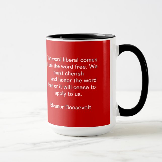 Caneca Copo da sabedoria de Eleanor Roosevelt (Direita)
