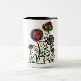 Caneca Copo de café colorido dos trabalhos artísticos