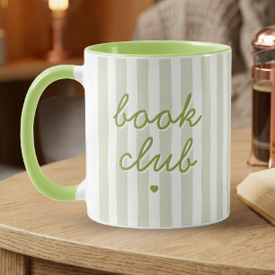 Caneca Copo de Café com Citação do Clube do Livro em Tipo