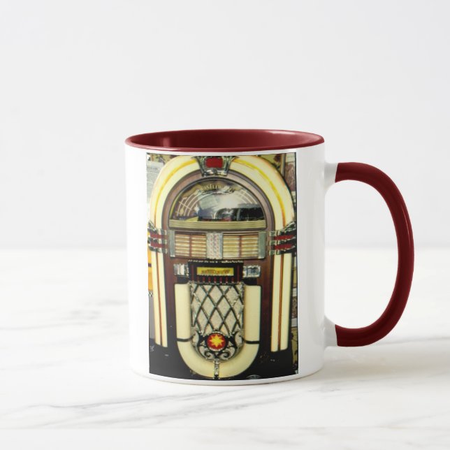Caneca Copo de café com jukebox "dança no claro " (Direita)