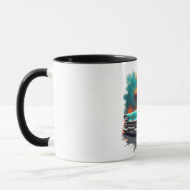 Caneca Copo de Café com Vibrações de Paisagem Urbana de C