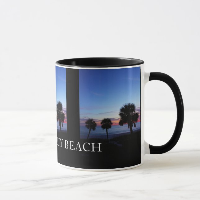 Caneca Copo de café da lembrança da praia da Cidade do (Direita)