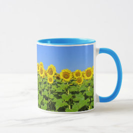 Caneca Copo de café do girassol